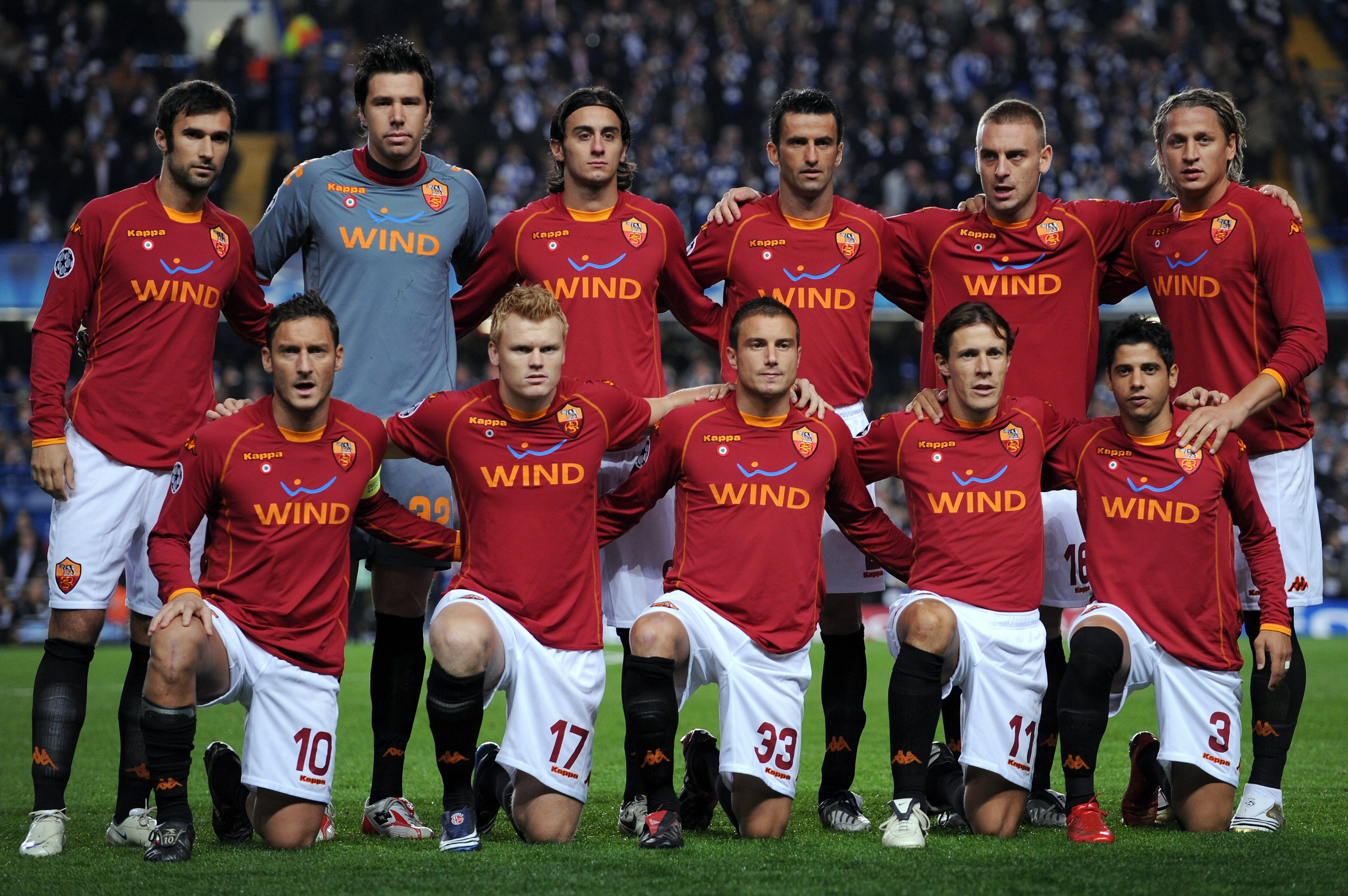 AS Roma Football Team Photos 
